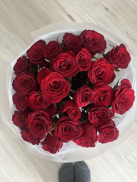 Цветы роза 25 шт