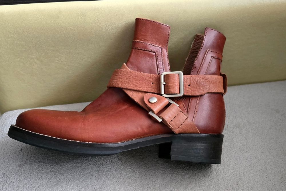 Botine piele naturala Boss Orange