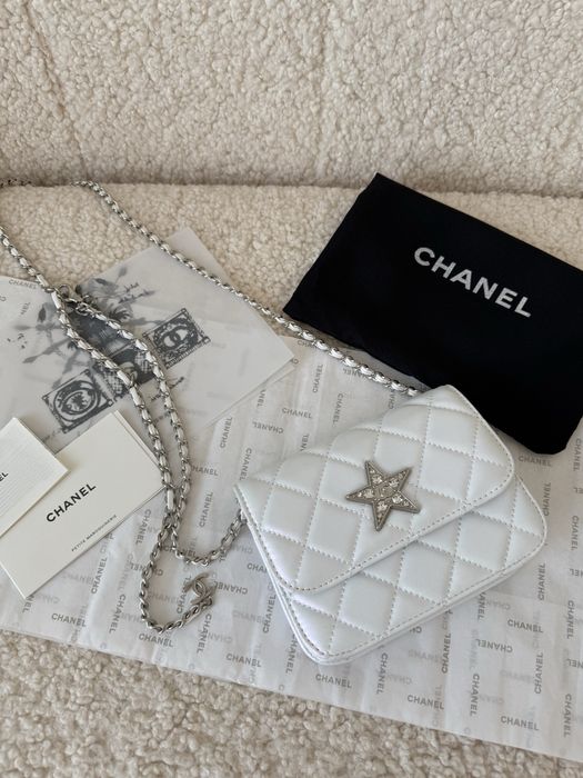 CH дамска мини чантичка в бяло New Season