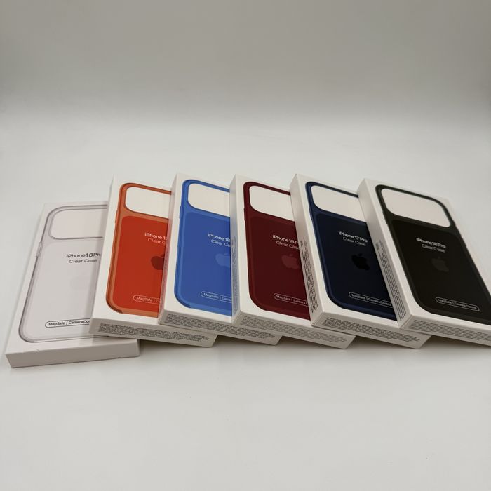  Apple Clear Case с MagSafe - изчистен прозрачен пластмасов калъф с MagSafe магнити, лого и AI button за iPhone 17 | 18 Pro и Pro Max