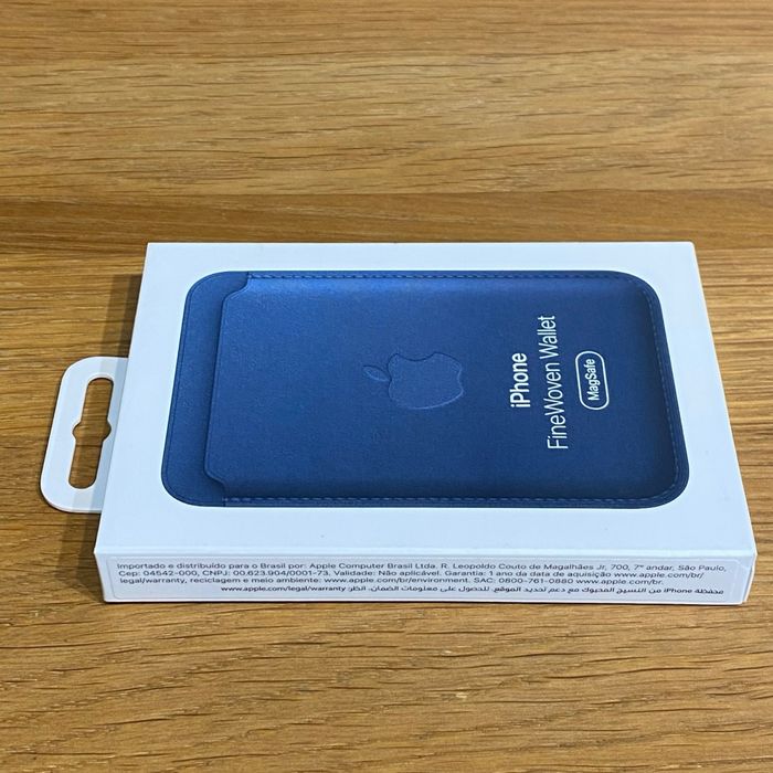 (Оригинал) Картхолдер Apple FineWoven синий