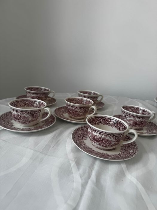 Set 6 cesti cu farfurioare Petrus Regout" Castillo"