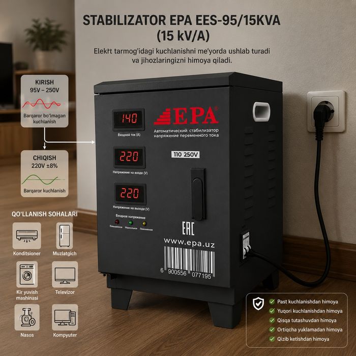 EPA Stabilizator EES-95/15KVA
