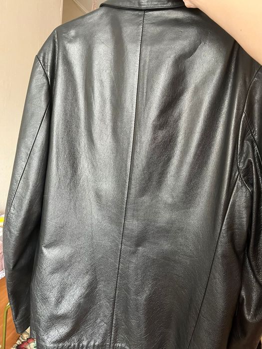 Мужской кожанный пиджак