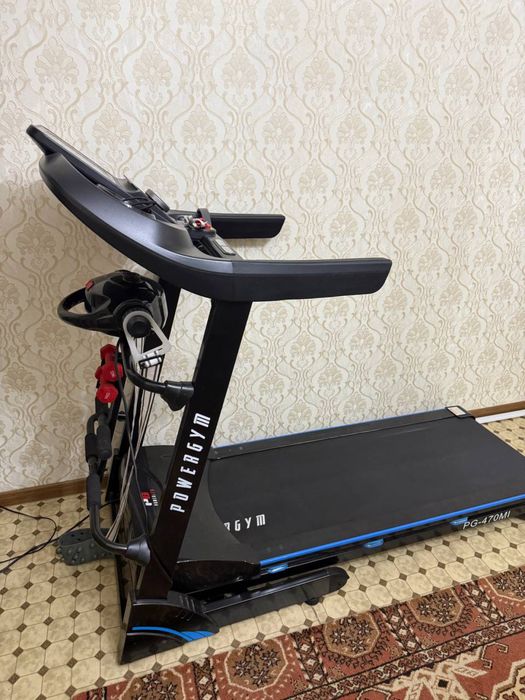 Беговая дорожка PowerGym PG-470Mi с массажером и гантелями