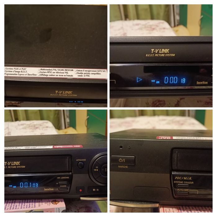 3Casete VHS sigilate Charlie Chaplin+aparat vi JVC+4casete de colecție