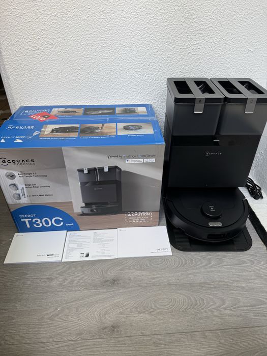 Прахосмукачка Робот + Станция за Самопочистване Ecovacs Deebot T30C Omni Gen2 25000Pa, Сухо и Мокро!