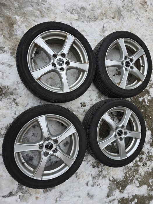 Продавам лети джанти с гуми 215/45/17 BORBET