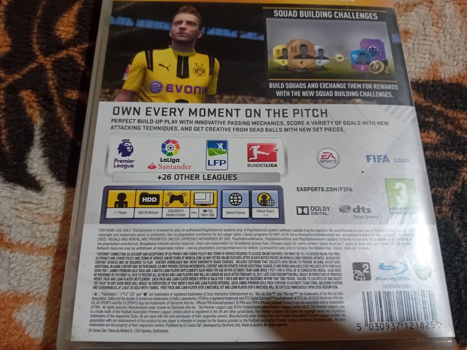 Продавам игра фифа 17 за ps3