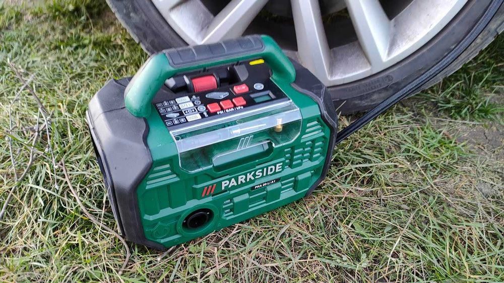Pompă auto de aer cu compresor Parkside