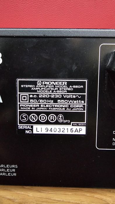 Amplificator PIONEER A 550 R cu telecomanda