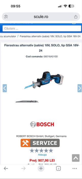 Bosch-fierestrau sabie-original
