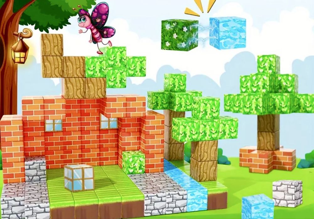 Магнитни кубчета Майнкрафт 300бр/200 бр./100 бр./50 и 30 броя