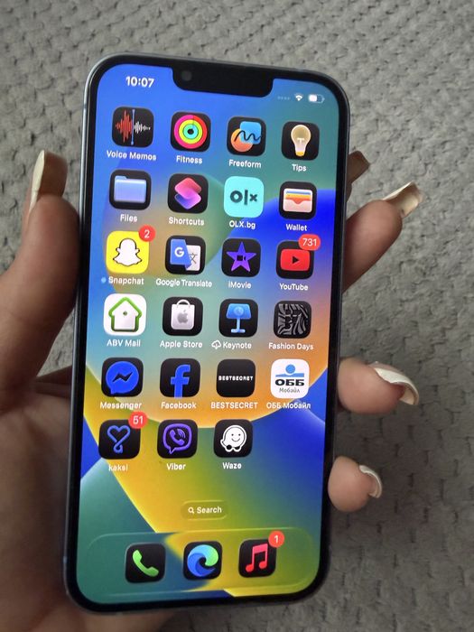 Iphone 14 128 GB светло синьо бижу