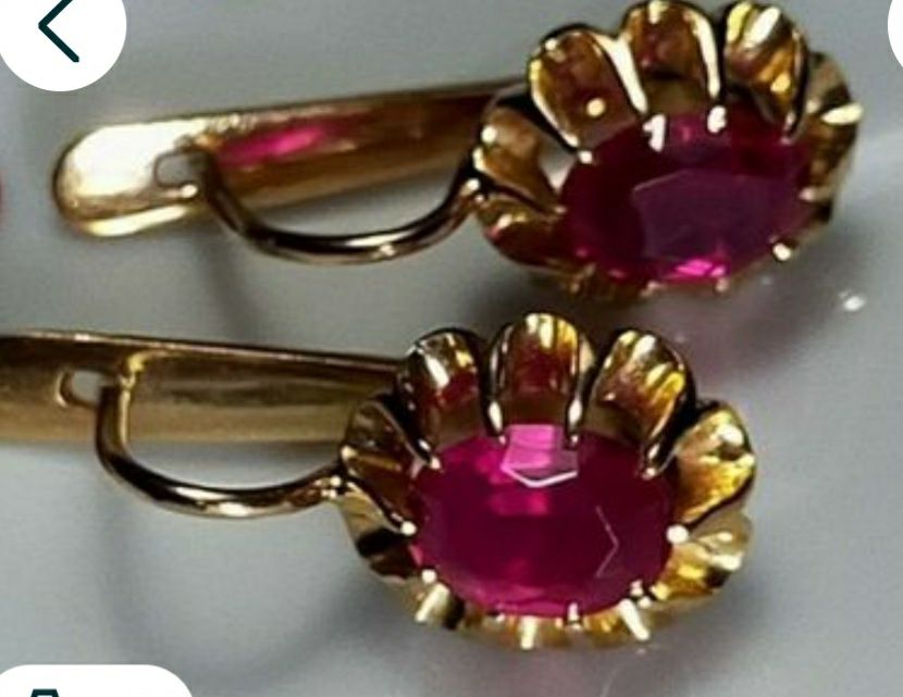 Продам серьги 583 пробы,