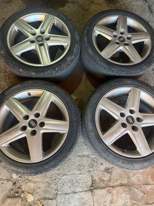 17-ки джанти за ауди (оригинални за марката)+ гуми(летни нови)