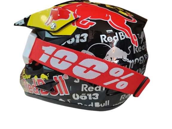 Каска Red Bull Крос Мотор/Скутер/Бъги/Вело/АТВ+ Очила 100%