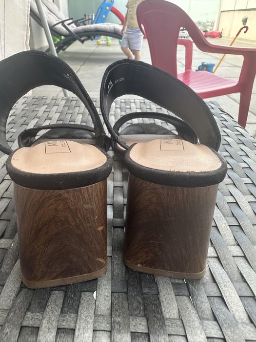 Papuci cu toc gros Marks&Spencer