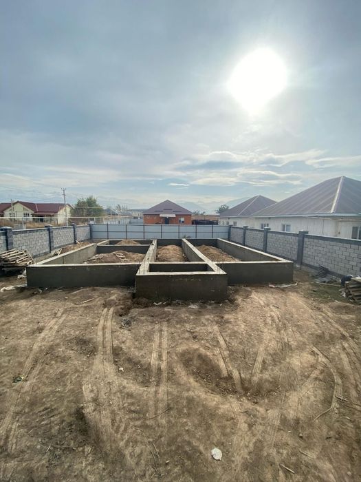 Заливка фундамента