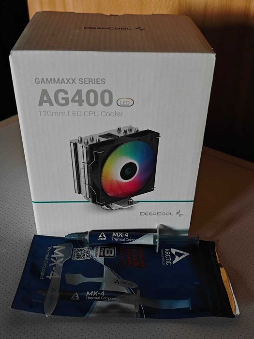 KIT. Процессор Intel Core i5-12400F + башня deepcool AG400 LED + MX-4