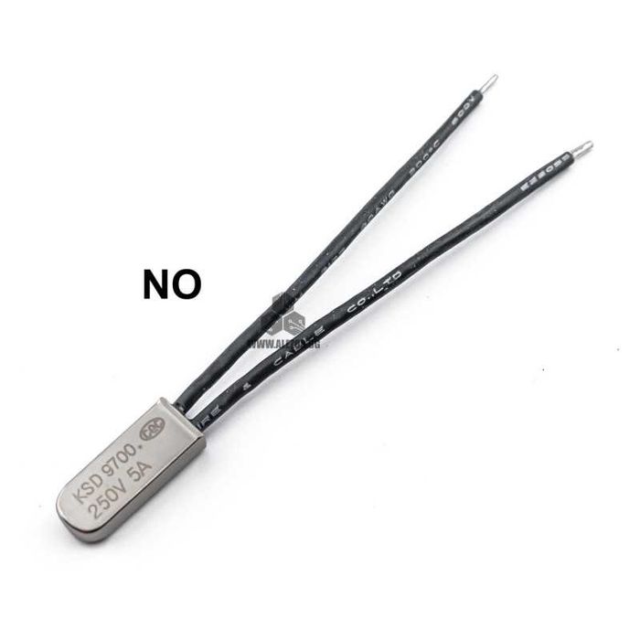 Биметални термични защити, NО нормално отворен контакт