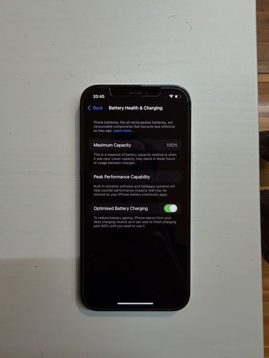 iPhone 12pro  bat.100%