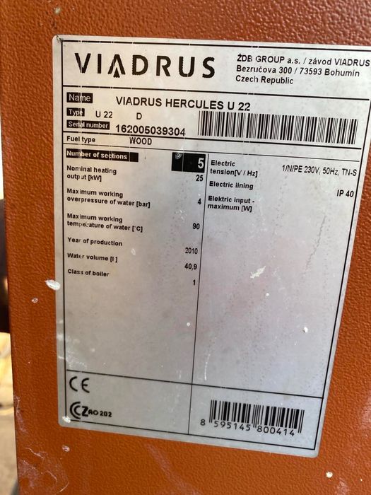 Котел Viadrus Hercules U 22