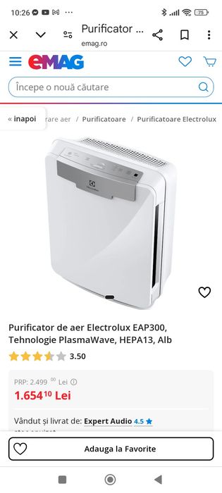 Purificator aer Electrolux EAP300