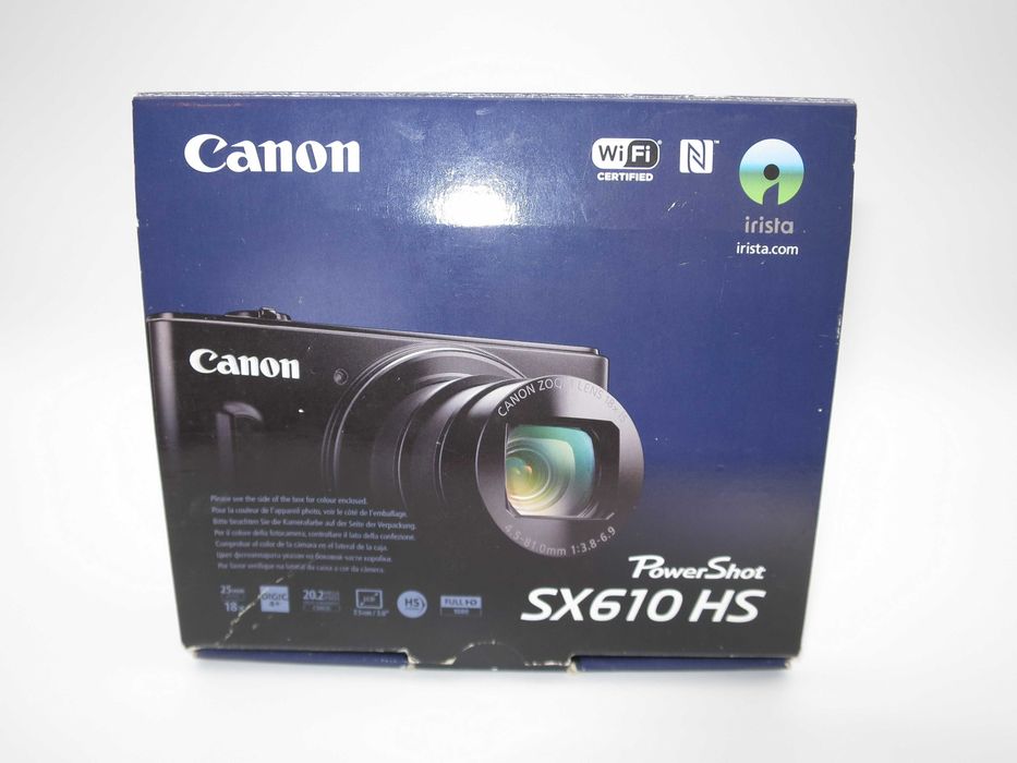 Canon PowerShot SX610 компактен цифров фотоапарат, дигитална камера 18х оптичен зум, Wi-Fi, Full-Hd видео, състояни като НОВО, работи отлично