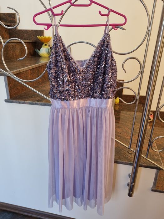 Rochie Orsay mov cu paiete si tull S-M