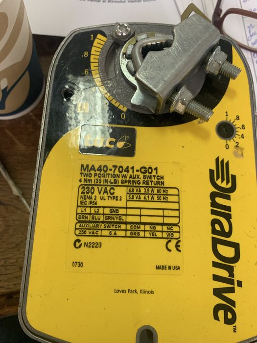 Servomotor desfumare sau robineti apa