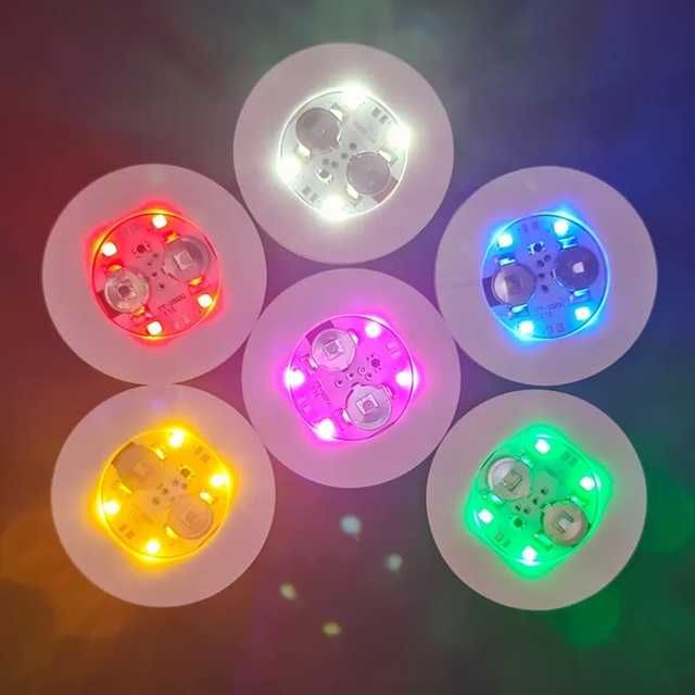 Светеща подложка за бутилка 60мм различни цветове