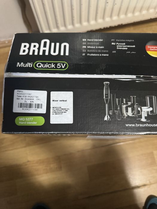 Mixer vertical Braun 1000W nou