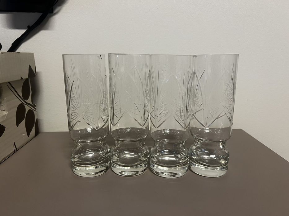 Български ръчно изработени кристални чаши / кристална купа