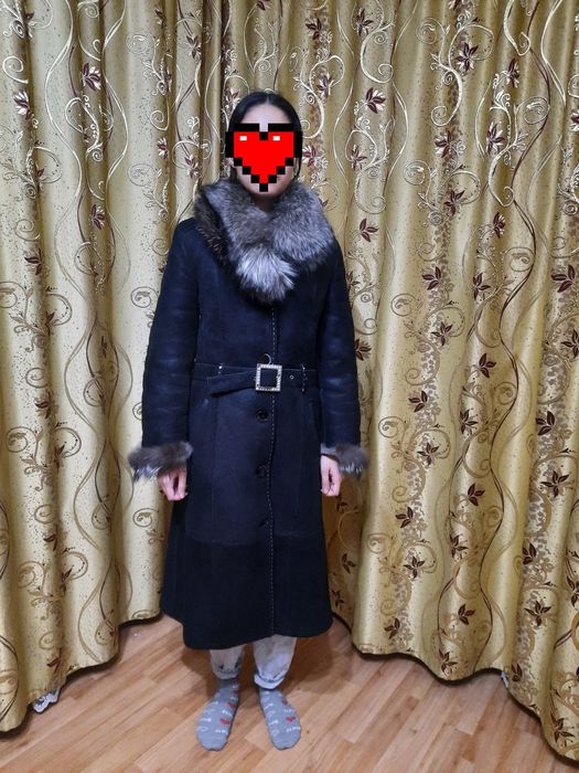 Дубленка зима, теплая