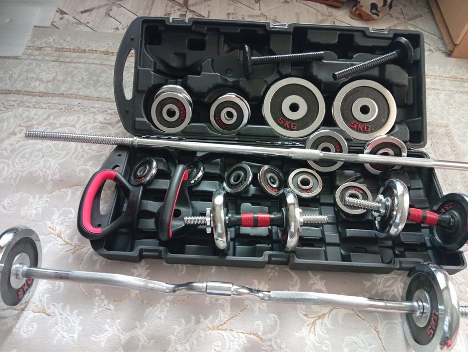 Набор гантелей (блинов,грифов)