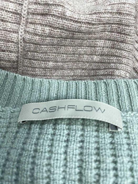 CASHFLOW размер S / M дамски кашмирен пуловер 100% КАШМИР зелен