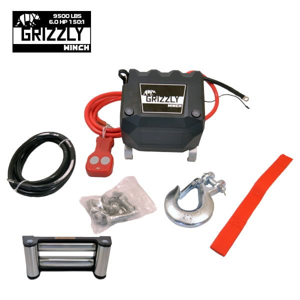 Troliu GRIZZLY WINCH 13000LBS (5897KG) cablu sintetic