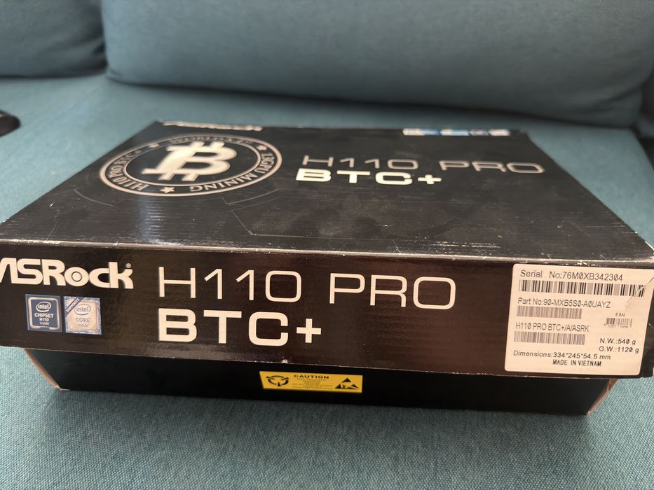 Placa de Baza Asrock H110 Pro btc+ si Biostar TB250-btc pro