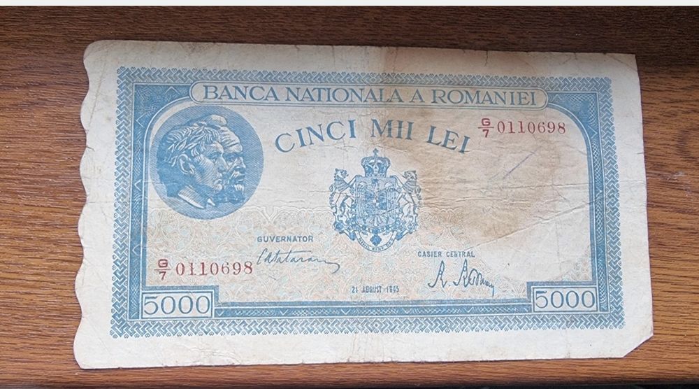 lot bancnote vechi romanesti