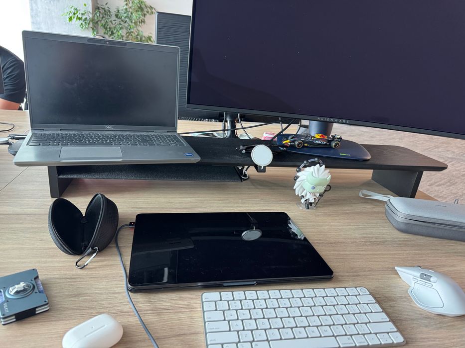 Stand monitor Balolo - Lemn negru - Large