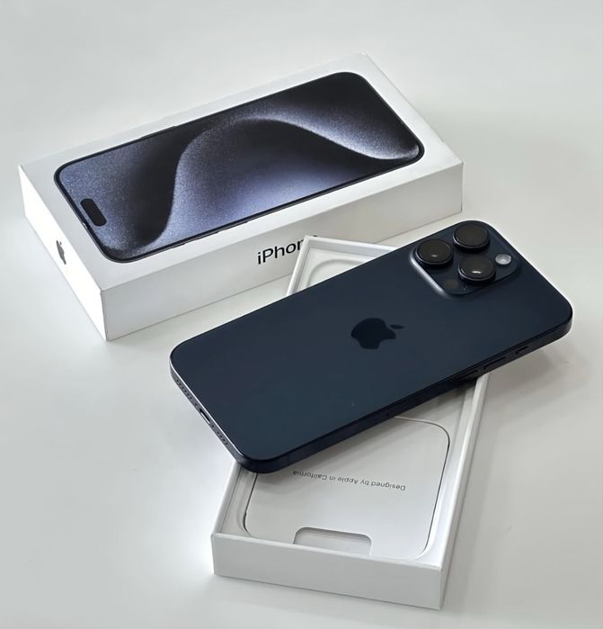 iPhone 15 PRO MAX Black Matte•256GB•Factura Emag•Neverlocked Impecabil
