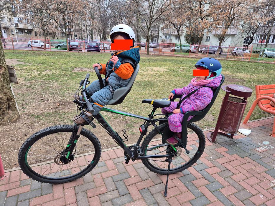 Scaun bicicleta Thule Yepp 2 Mini pentru copii cu montare pe bicicleta in fata Agave