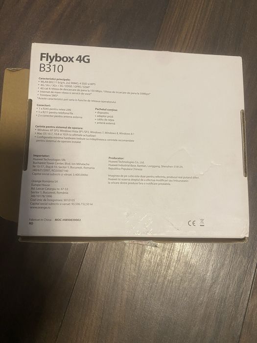 Vând router Huawei FlyBox B310.