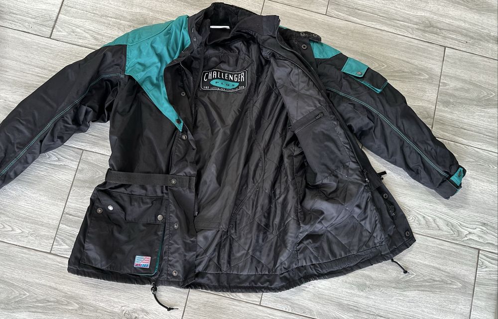 Geaca moto lime negru