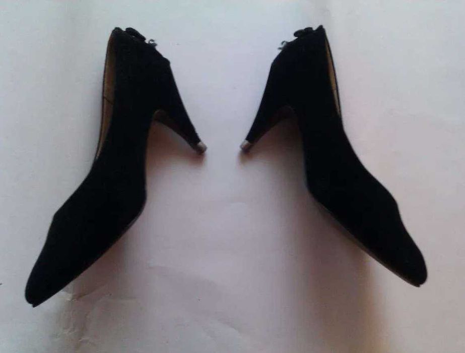 Pantofi dama piele si catifea ,  marime 38