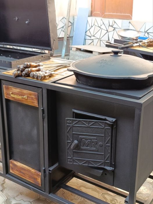 Продается мангалы учак казаны всё что нужно для летнего кухни