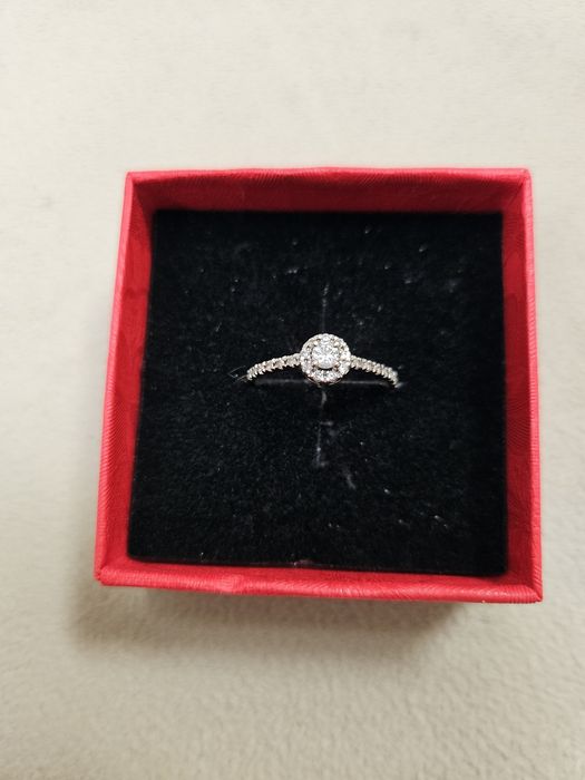 Inel logodnă aur 18K cu diamant 0.23 ct – Cellini, certificat