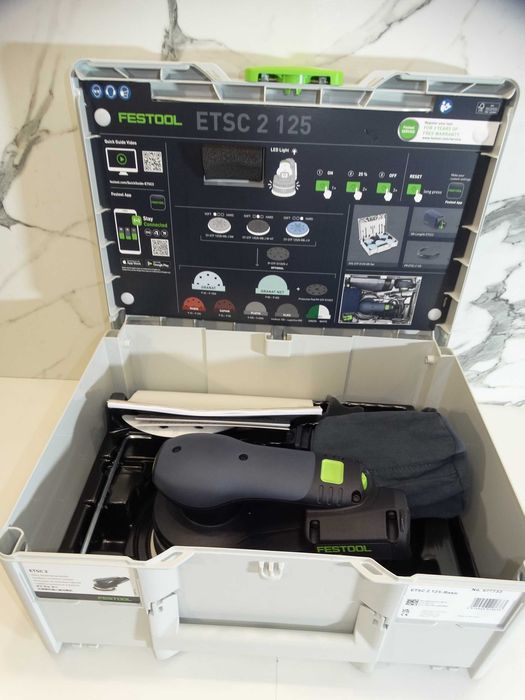 Последен брой! НОВО - Festool ETSC 2 125 - Basic - Акумулаторен ексцентършлайф машина