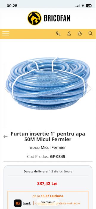 Presostat electronic automat si furtun de 1”